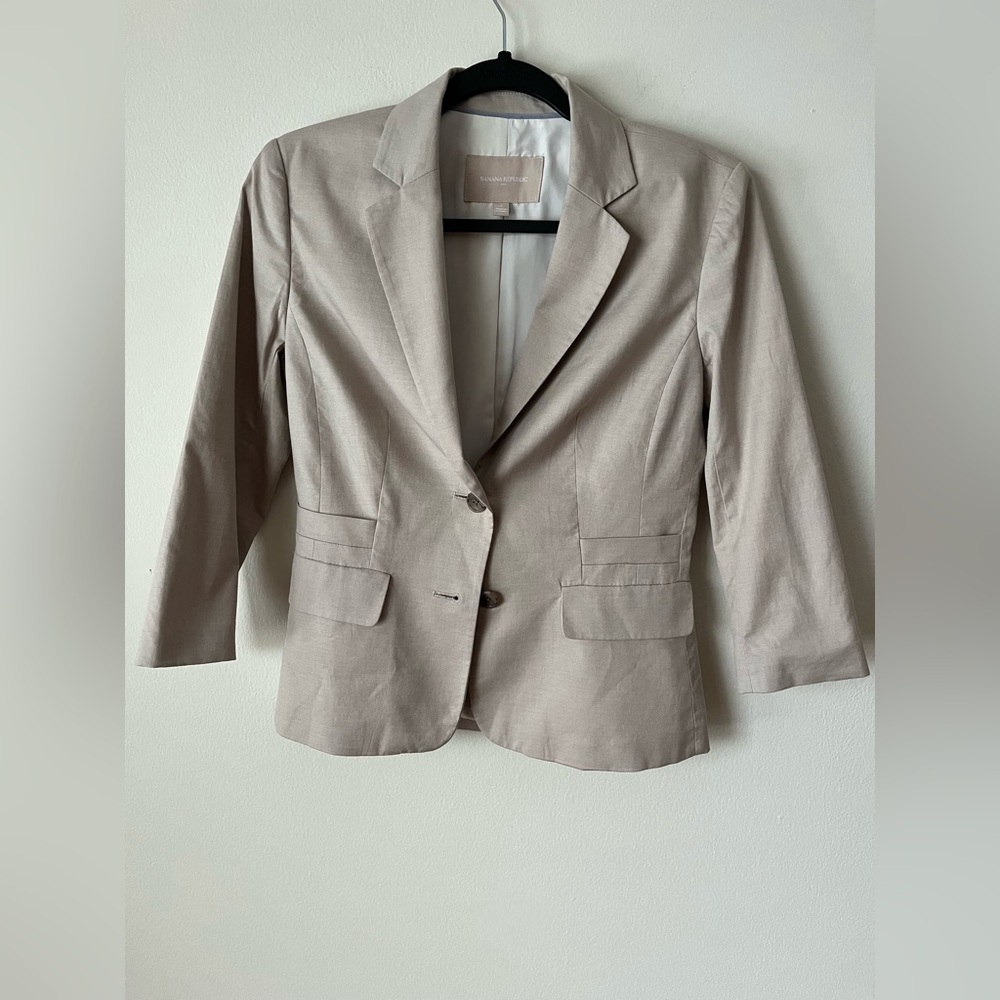 Banana Republic Beige Blazer